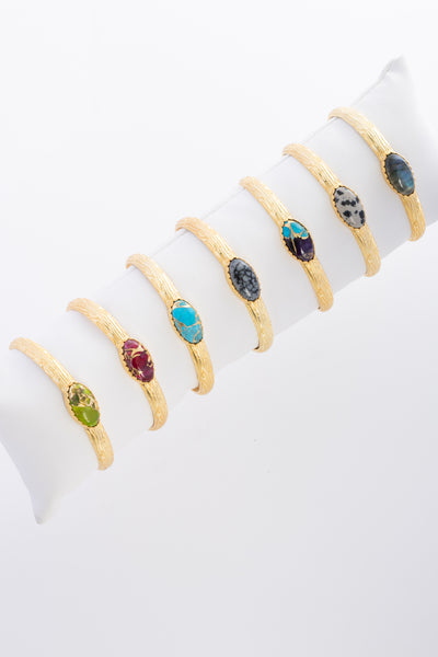Gemstone Cuff Bracelet