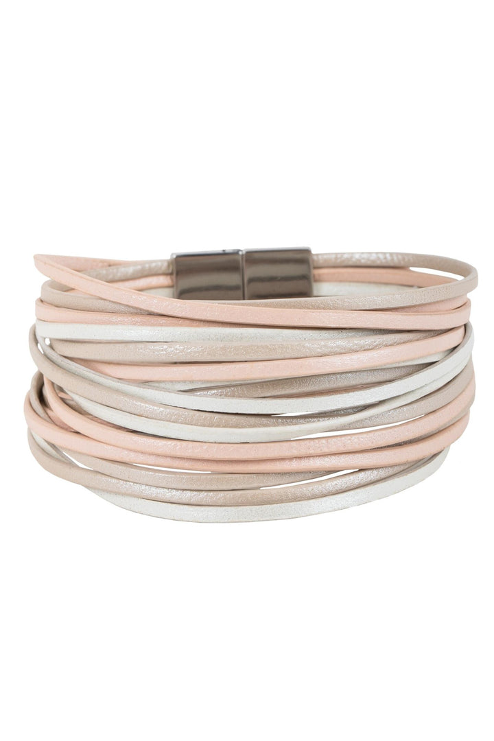 Jolie Metallic Leather Bracelet