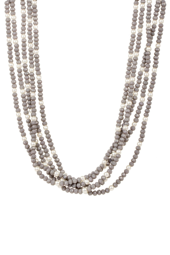 Crosby Short Crystal Pearl Necklace