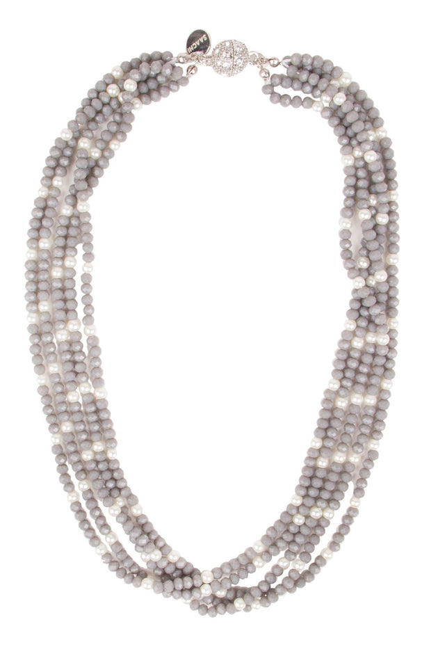 Crosby Short Crystal Pearl Necklace