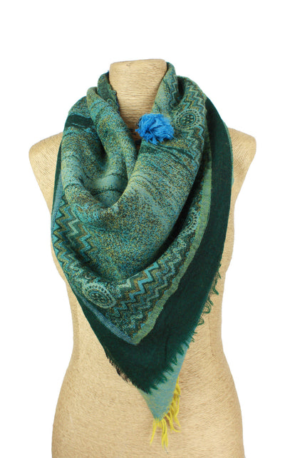 Forest Triangle Wool Scarf