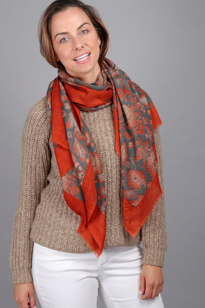 Maelie Two Tone Oblong Scarf