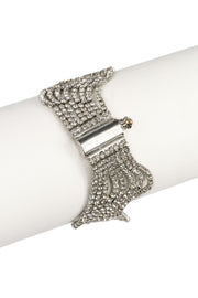 Crystal Wave Rhinestone Bracelet