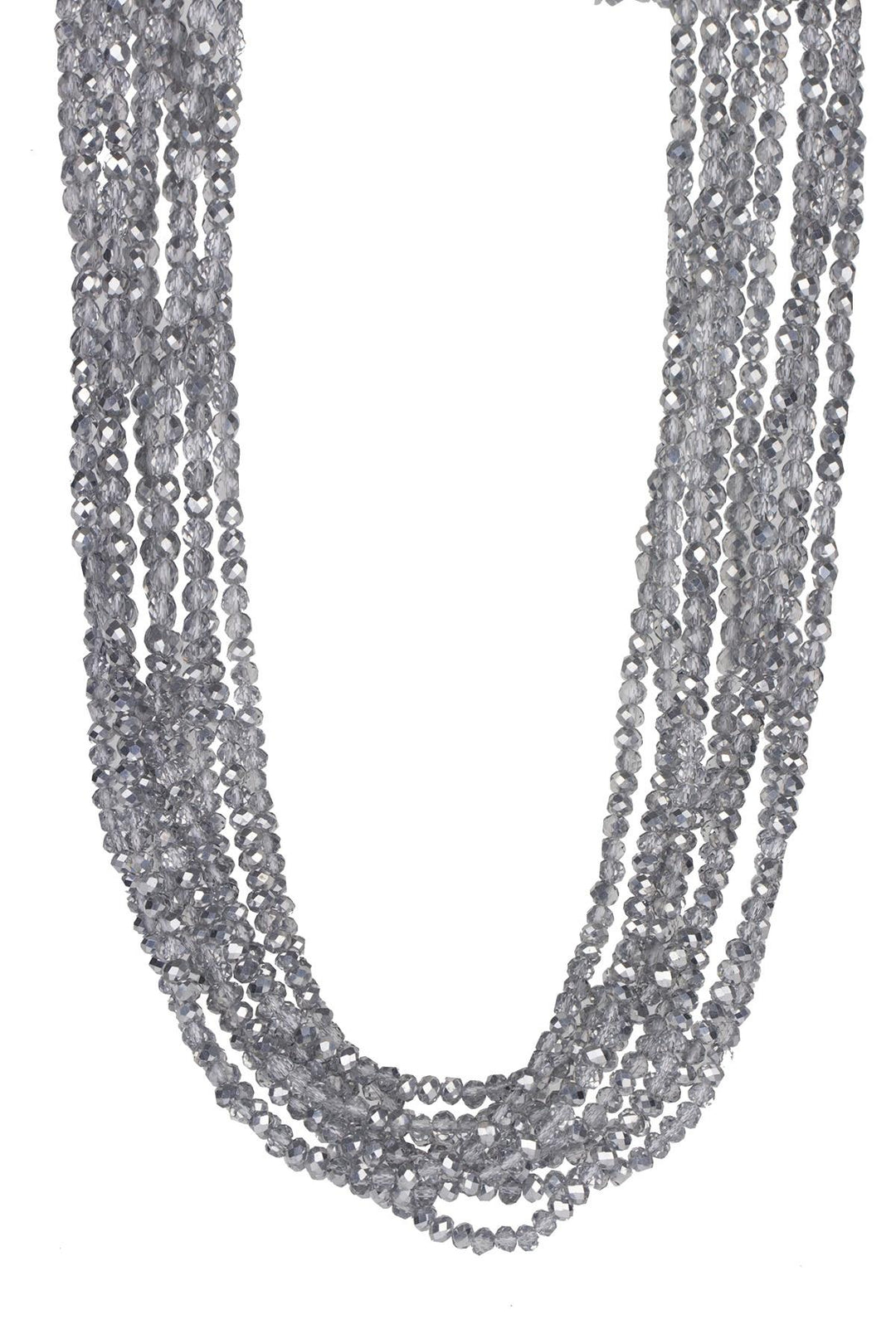 Multi Strand Short Crystal Necklace