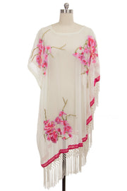 Women's Garden Sheer Dress Poncho