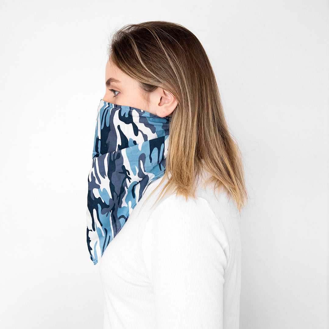 Blue Camo Scough Bandana