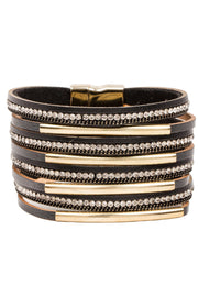 Razzle Dazzle Leather Bracelet