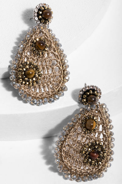 Crochet Jasmine Drop Earring