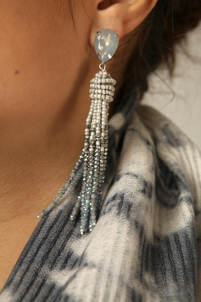 Maldives Beaded Tassel Earring