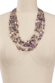 Amethyst Dreams Beaded Layered Necklace