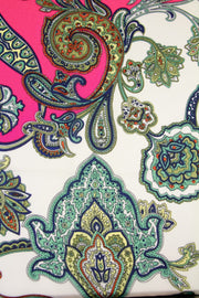 Exquisite Multi Print Square Silk Scarf