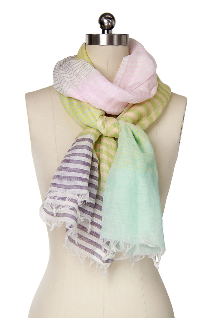 Zebra Spring Multi Stripe Scarf