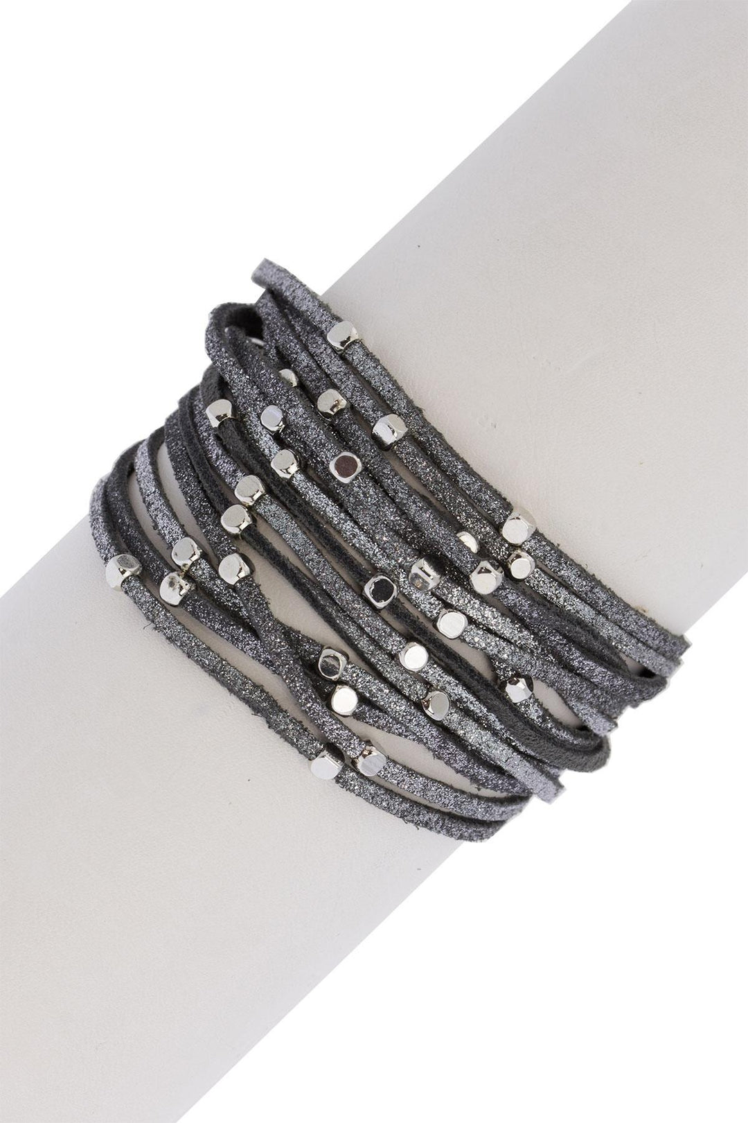 Details Double Wrap Leather Bracelet