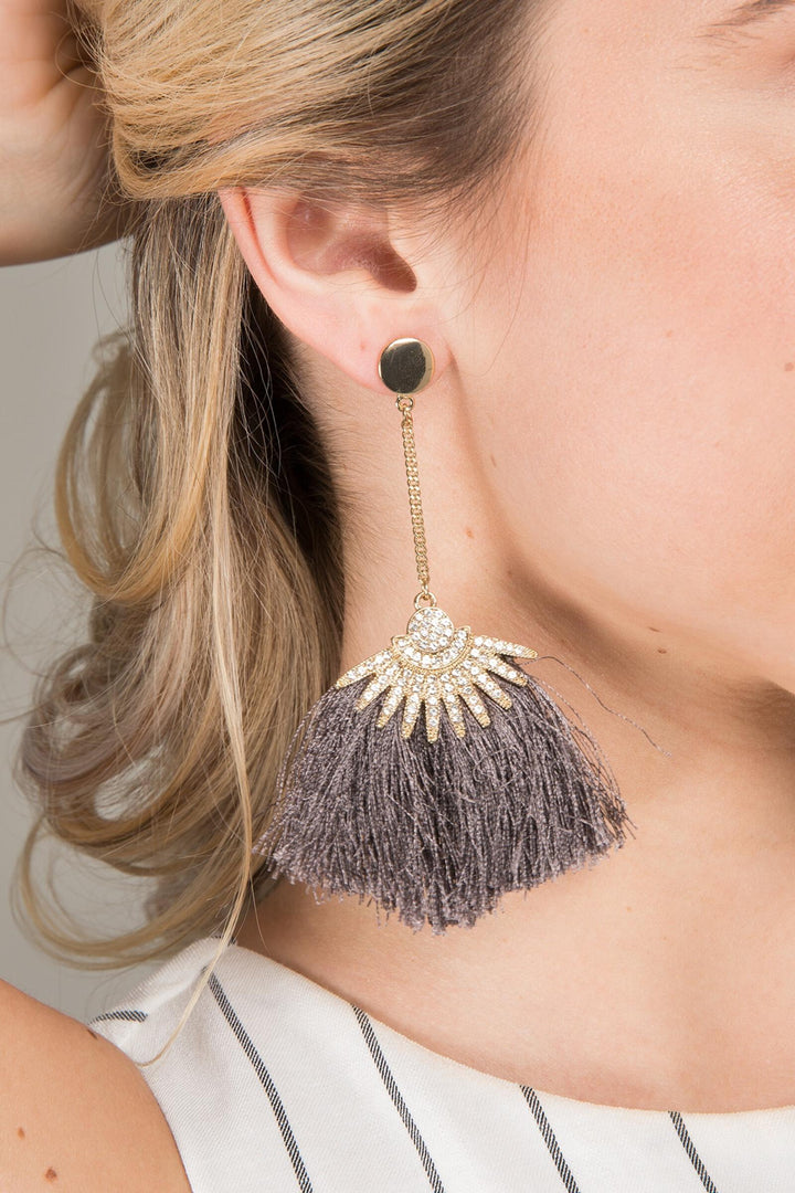 Star Boho Fringe Earring