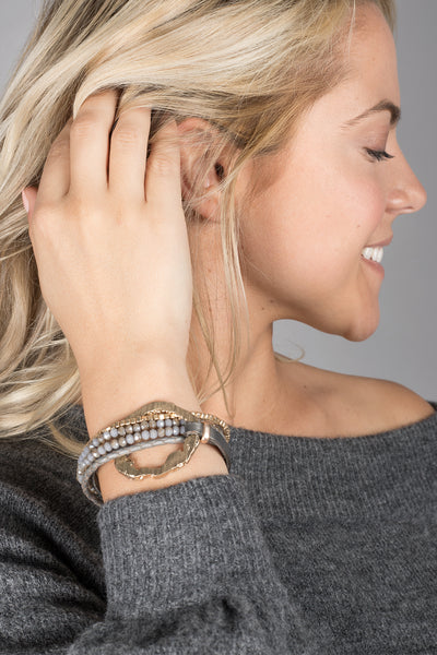 Earthly Flow Leather Bracelet