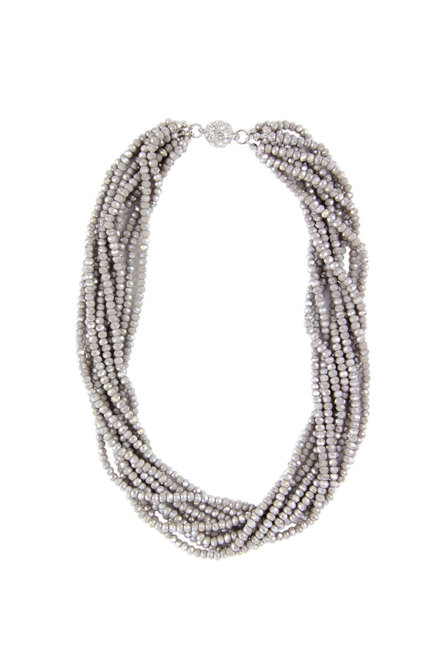 Multi Strand Crystal Necklace