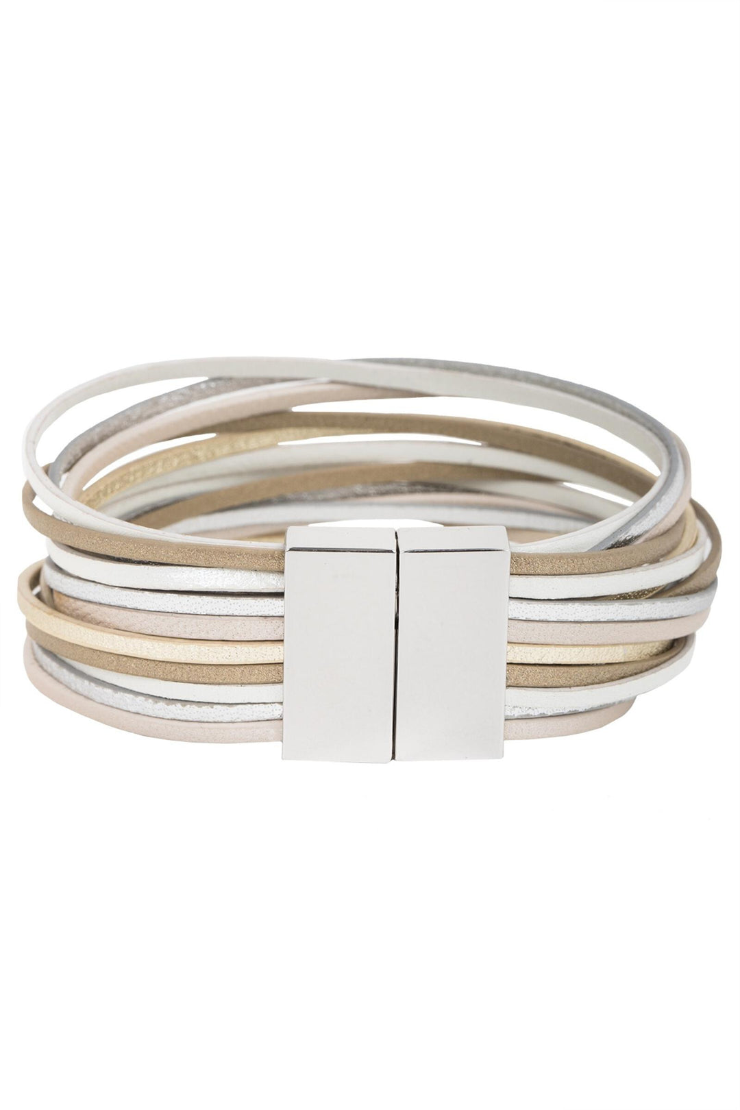 Jolie Metallic Leather Bracelet