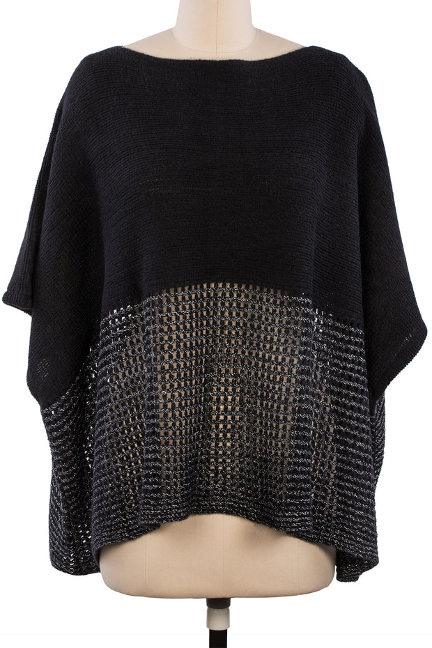 Eyelet Cape Poncho