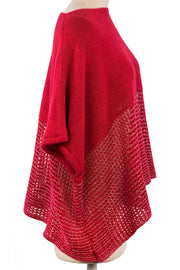 Eyelet Cape Poncho