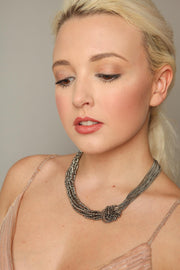 Short Knotted Chain Necklace