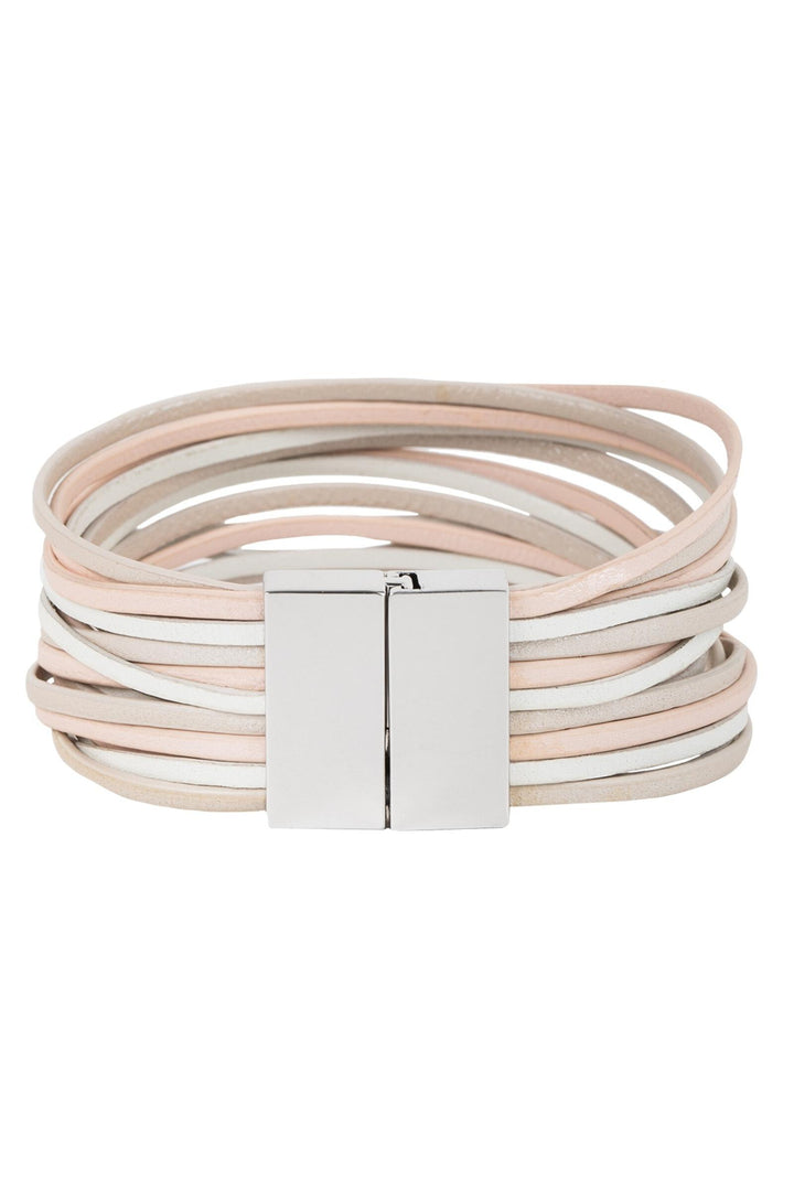 Jolie Metallic Leather Bracelet