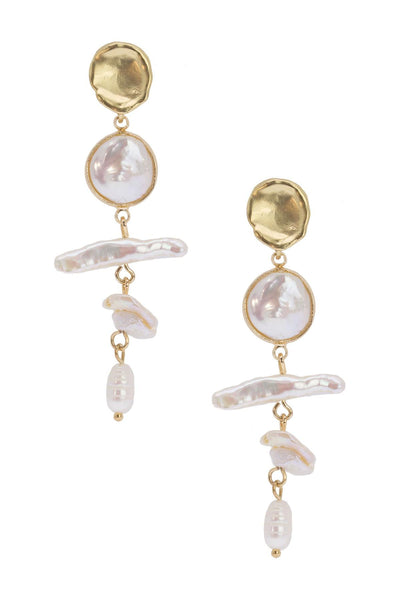Baroque Pearl Drop Earring