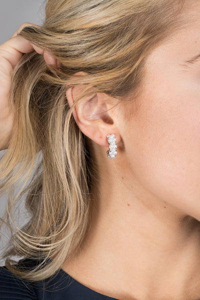Seraphina Pearl Hoop Earrings